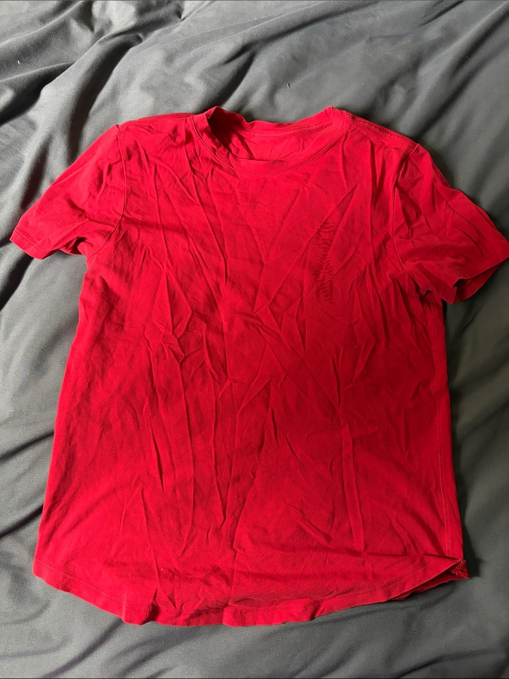 lululemon athletica Red Short Sleeve Crew Tee